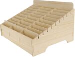 30 Compartment Portable Mobile Phone Storage Box for Classrooms and Meetings, 30 x 24 x 7.27 cm, Khaki
